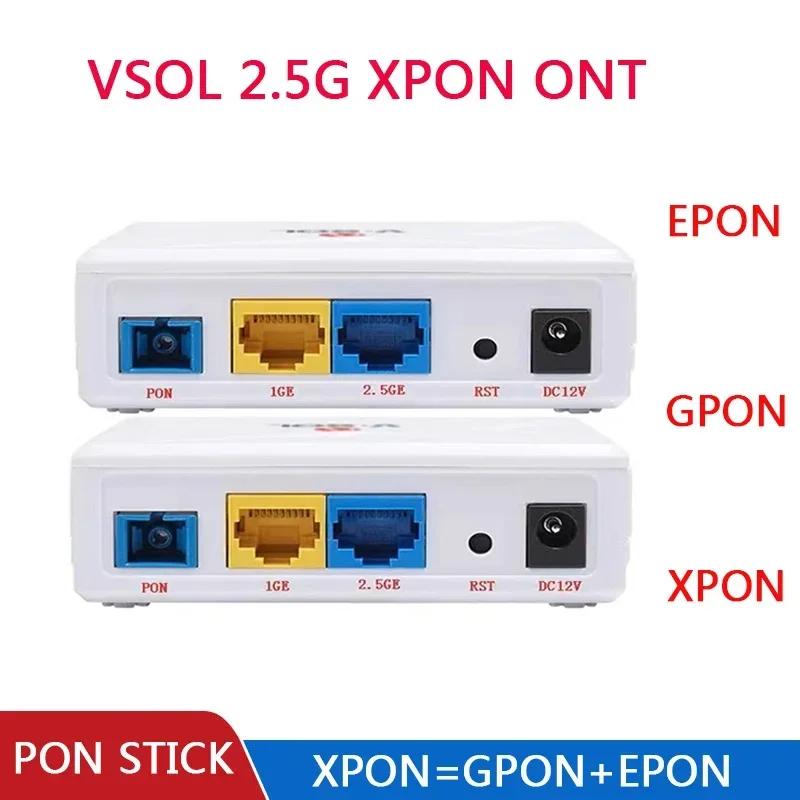 VSOL 2.5Gb XPON ONT V2801RH/V2802RH  GPON ONU SC Ŀ  , HGU PPPoE IPoE 802.3ah